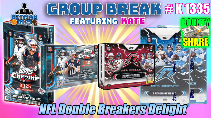 Group Break # K 1335 - NFL Double Breaker's Delight