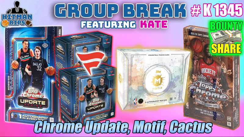 Group Break # K 1345 - Chrome Update, Motif, Cactus