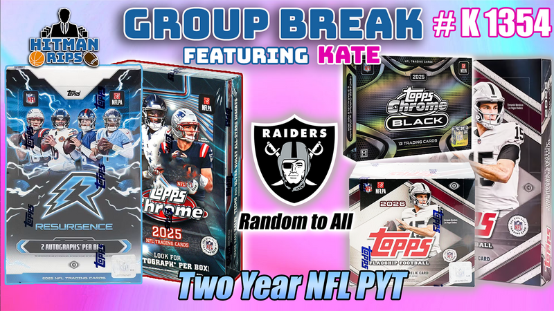 Group Break # K 1355  - Two Year NFL PYT (Raiders Random)