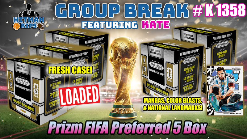 Group Break # K 1358 - Prizm FIFA Preferred 5 Box