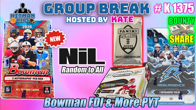 Group Break # K 1375 - Bowman FDI & More PYT (Giants Random)