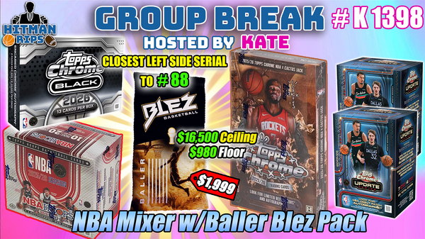 Group Break # K 1398  - NBA Mixer w/Baller Blez Pack