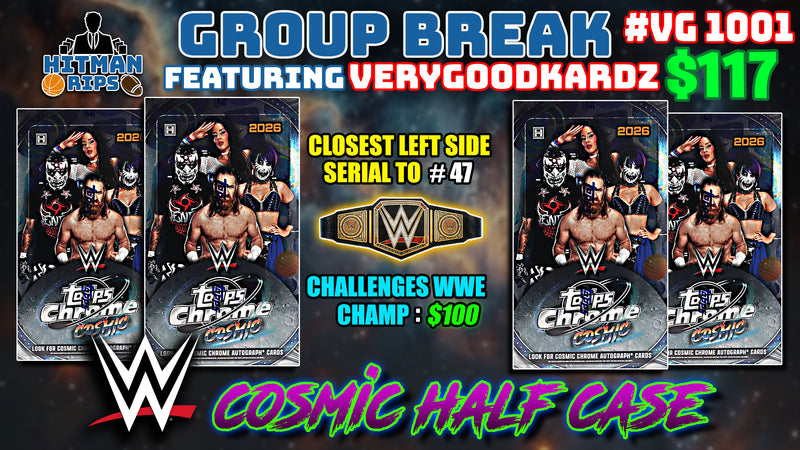Group Break # VG 1001 - WWE Cosmic Half Case