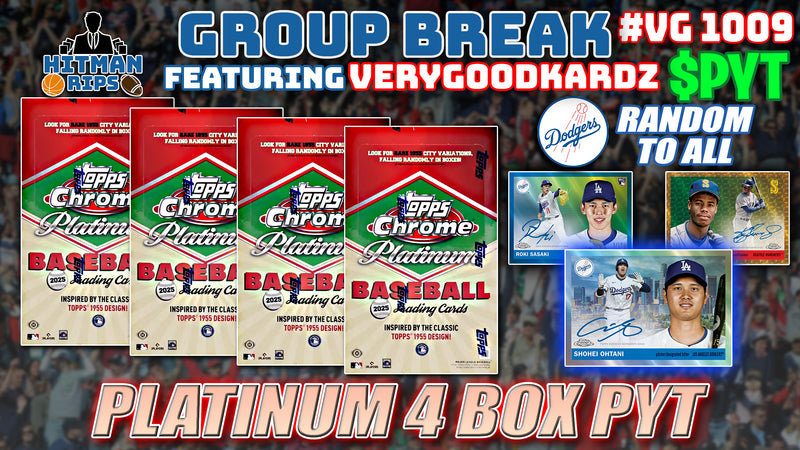 Group Break # VG 1009 - Platinum Half Case PYT (Dodgers Random)