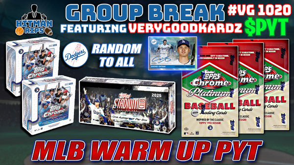 Group Break # VG 1020  - MLB Warm Up PYT (Dodgers Random)
