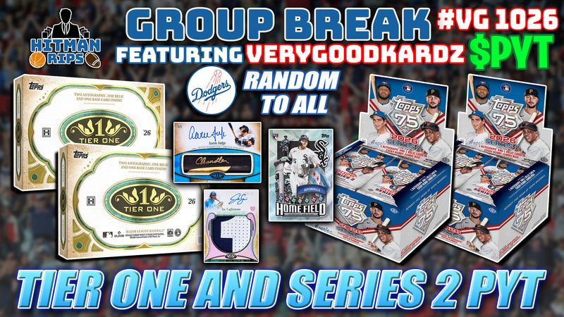 Group Break # VG 1026 - Tier One and Series 2 PYT (Dodgers Random)