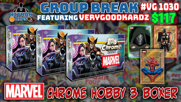 Group Break # VG 1032 - Marvel Chrome Finish The Case
