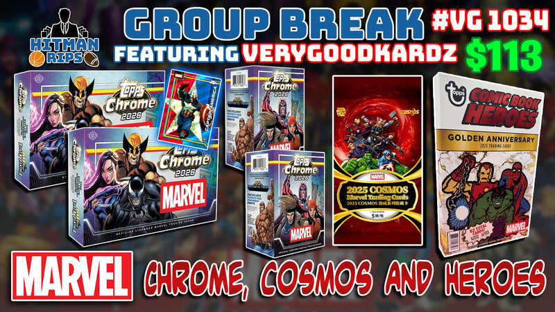 Group Break # VG 1034 - Marvel Chrome, Cosmos and Heroes