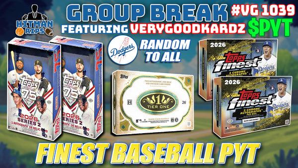 Group Break # VG 1039 - Finest Baseball PYT (Dodgers Random)