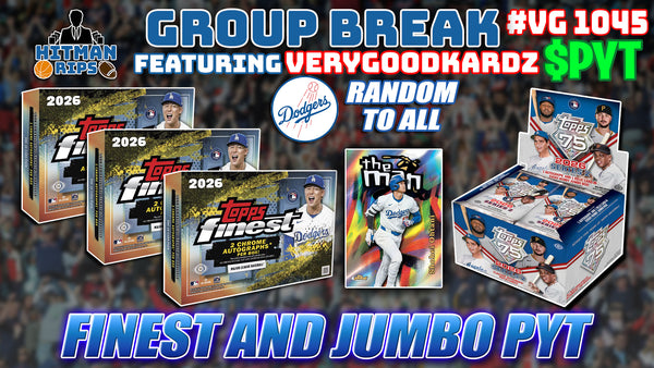 Group Break # VG 1045 - Finest and Jumbo PYT (Dodgers Random)