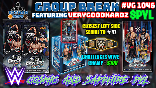 Group Break # VG 1046 - WWE Cosmic and Sapphire PYL