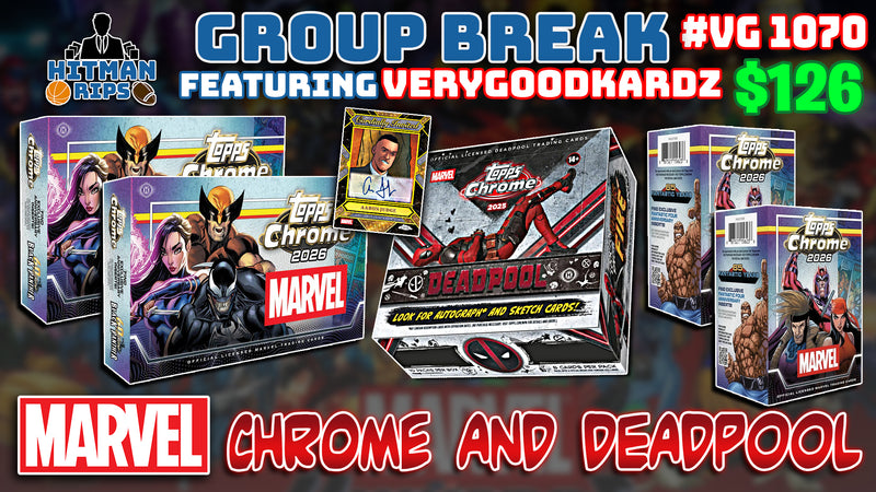 Group Break # VG 1070 - Marvel Chrome and Deadpool