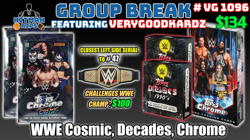 Group Break # VG 1096 - WWE Cosmic, Decades, Chrome