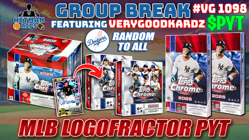 Group Break # VG 1098 - MLB Logofractor PYT (Dodgers Random)