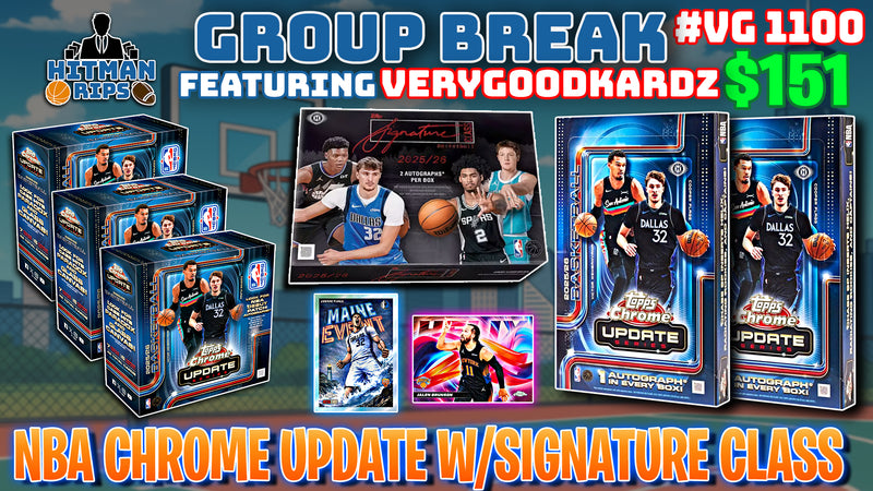 Group Break # VG 1100 - NBA Chrome Update w/Signature Class