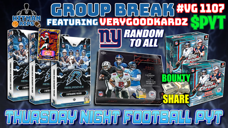 Group Break # VG 1107 - Thursday Night Football PYT (Giants Random)