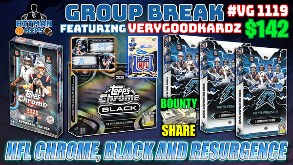 Group Break # VG 1119 - NFL Chrome, Black and Resurgence