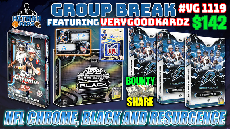 Group Break # VG 1119 - NFL Chrome, Black and Resurgence