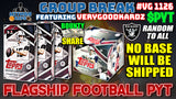 Group Break # VG 1126 - Flagship Football PYT (Raiders Random)