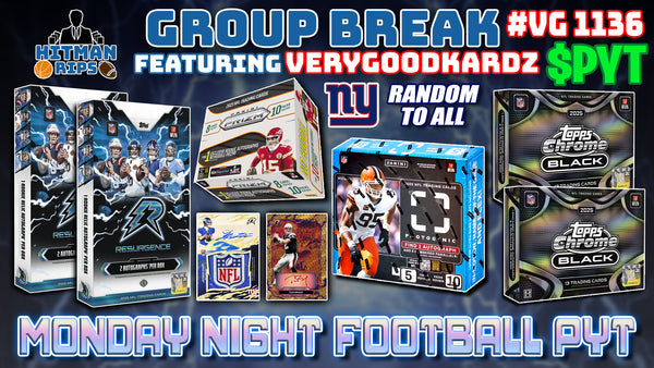 Group Break # VG 1136 - Monday Night Football PYT (Giants Random)