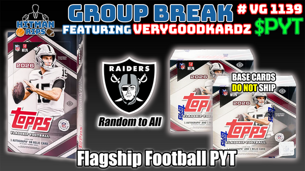 Group Break # VG 1139 - Flagship Football PYT (Raiders Random)