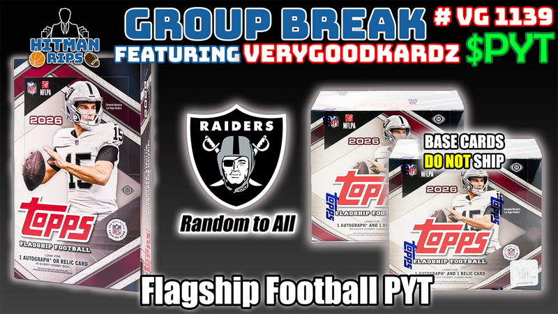 Group Break # VG 1139 - Flagship Football PYT (Raiders Random)