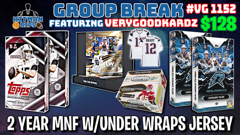 Group Break # VG 1152 - 2 Year MNF w/Under Wraps Jersey