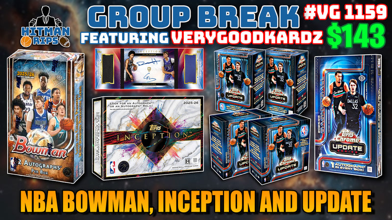Group Break # VG 1159 - NBA Bowman, Inception and Update