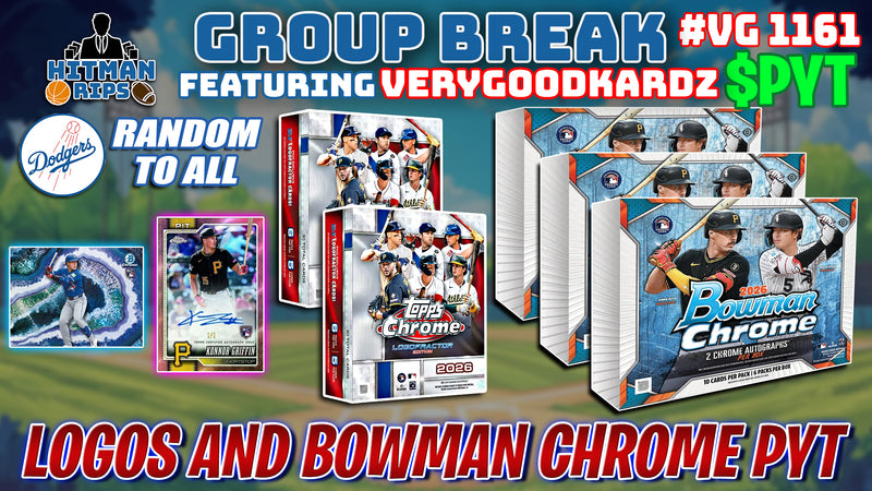 Group Break # VG 1161 - Logos and Bowman Chrome PYT (Dodgers Random)