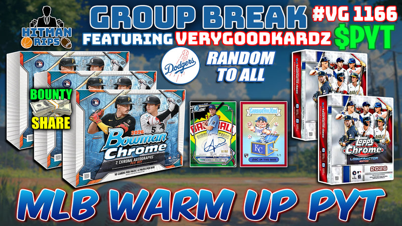 Group Break # VG 1166 - MLB Warm Up PYT (Dodgers Random)