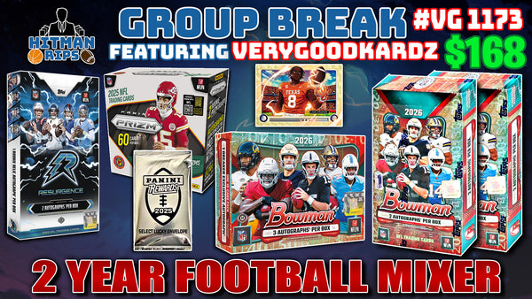 Group Break # VG 1173 - 2 Year Football Mixer