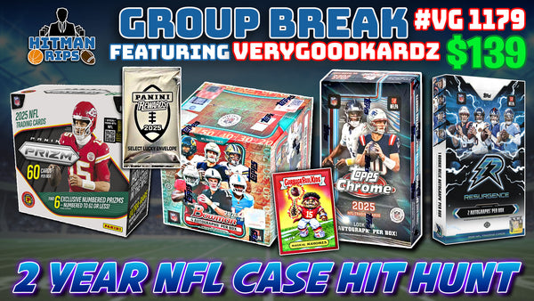 Group Break # VG 1179 - 2 Year NFL Case Hit Hunt
