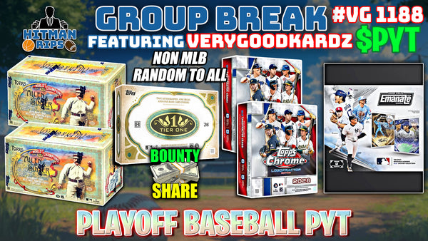 Group Break # VG 1188 - Playoff Baseball PYT (Non MLB Random)