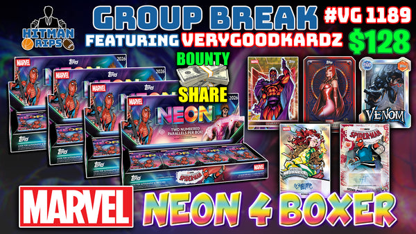 Group Break # VG 1189 - Marvel Neon 4 Boxer
