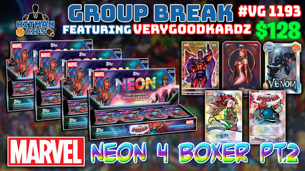 Group Break # VG 1193 - Marvel Neon 4 Boxer Pt.2