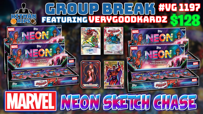 Group Break # VG 1197 - Marvel Neon Sketch Chase