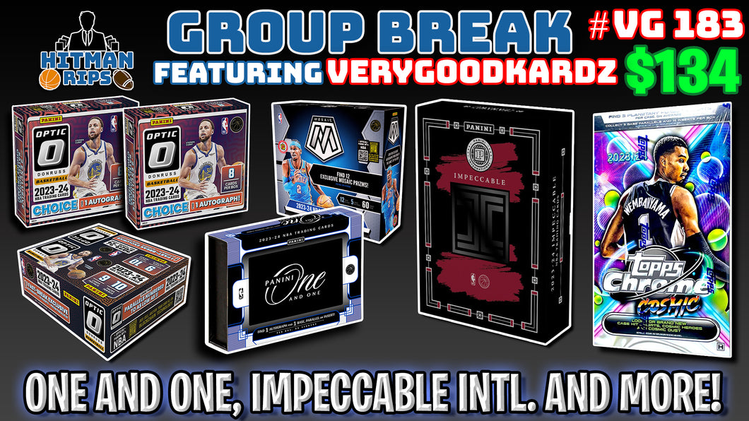 Group Break # VG 183 - One and One, Impeccable Intl. and More!