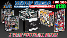 Load image into Gallery viewer, Group Break # VG 186 - 2 Year Football Mixer
