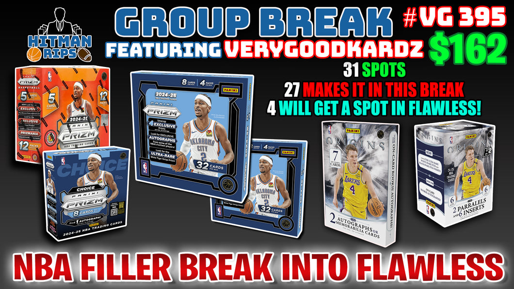 Group Break # VG 395 - NBA Filler Break Into Flawless