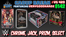 Load image into Gallery viewer, 25% CHANCE Filler for Group Break # VG 420 - WWE Chrome, Jack, Prizm, Select
