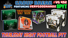 Load image into Gallery viewer, Group Break # VG 452 - Thursday NIght Football PYT (Commanders Random)
