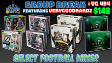 Load image into Gallery viewer, 25% CHANCE Filler for Group Break # VG 454 - Select Football Mixer
