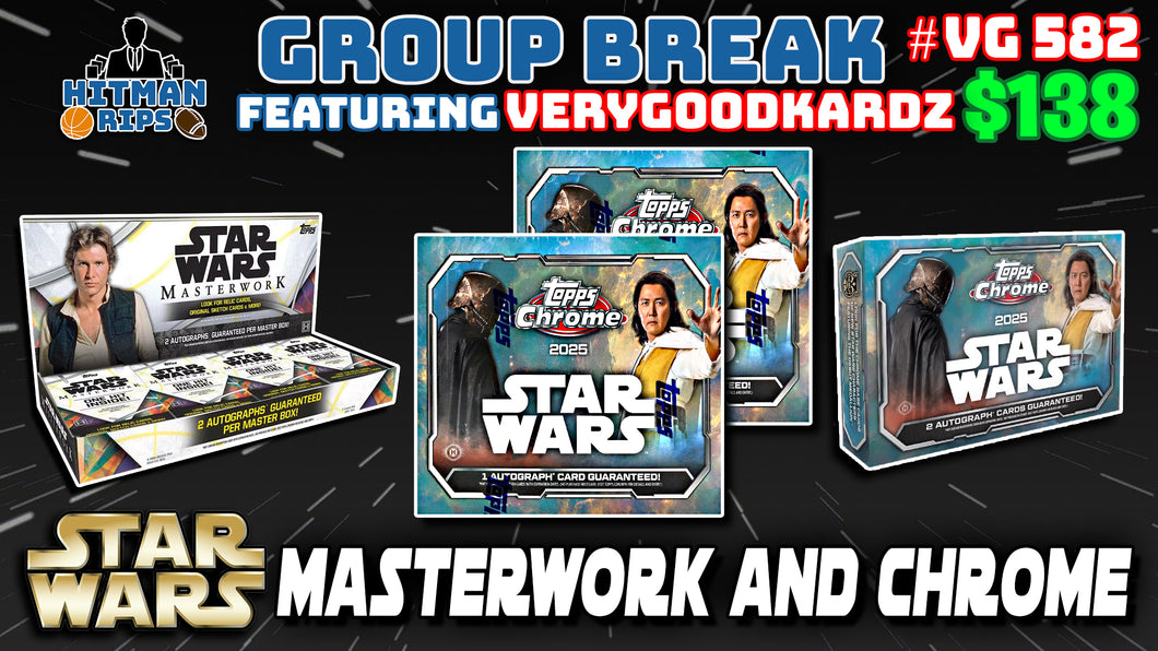 Group Break # VG 582 - Star Wars Masterwork and Chrome