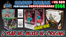 Load image into Gallery viewer, 25% CHANCE Filler for Group Break # VG 589 - 2 Year NFL Mixer w/Origins
