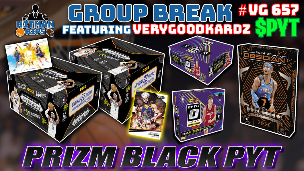 Group Break # VG 657 - Prizm Black PYT (Lakers Random)