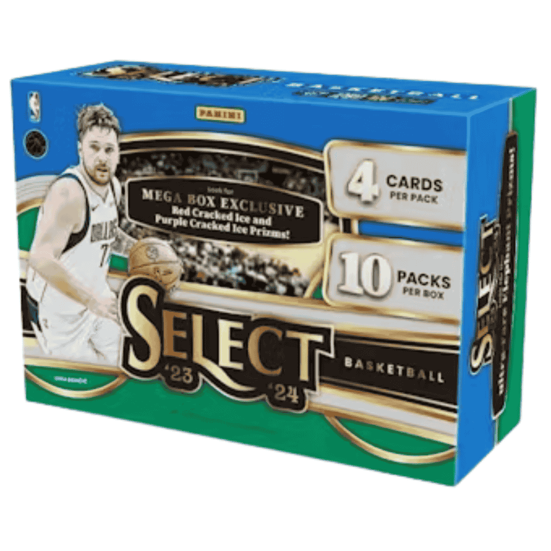 2023-24 Panini Select Basketball Mega Box (Red and Purple Cracked Ice Prizms)
