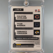 2025 Donruss Optic Loveland Warren Ferguson Rookie Triple Autographs Gold Vinyl 1/1