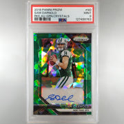 2018 Prizm Sam Darnold Green Crystals Auto 30/49 PSA 9 127499763