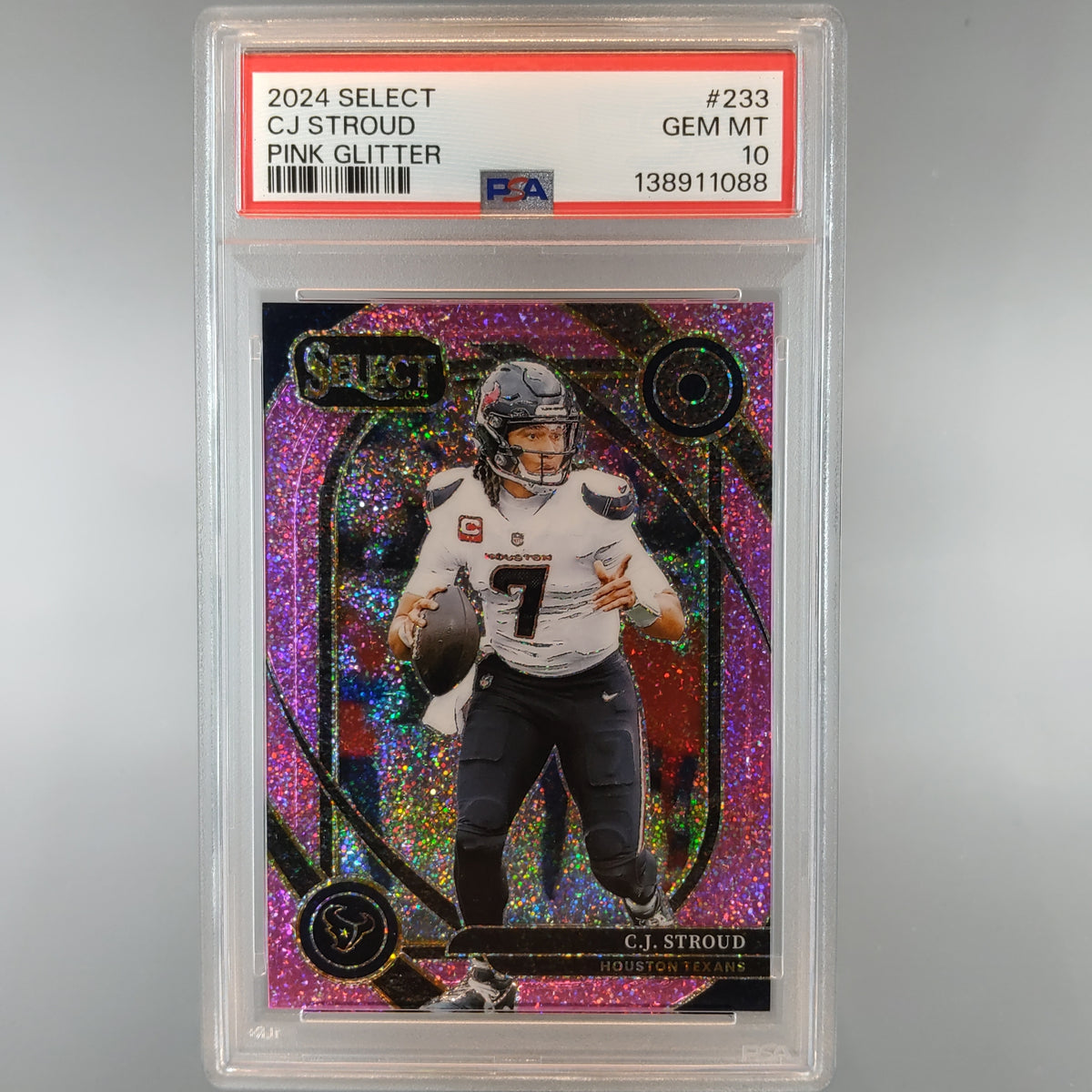 2024 Select Cj Stroud Pink Glitter PSA 10 138911088