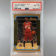2003 Bowman Rookies Stars Lebron James Gold PSA 8 46676878